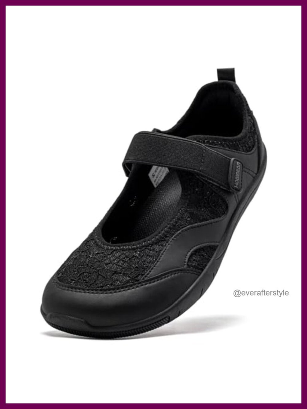 Leather Mary Jane Flats Wide Toe Box Laceless Comfort Shoes